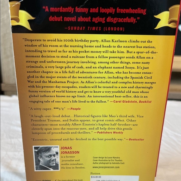 The 100-Year-Old Man Book by Jonas Jonasson - Picture 2 of 2